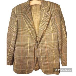 Glenn plaid single breasted Blazer with multicolored stripes